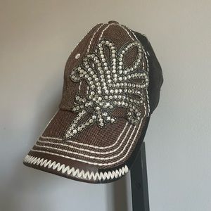 Brown and Black Olive & Pique baseball cap